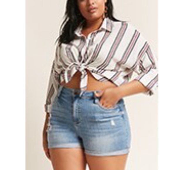 Forever 21 Shorts Plus Size High Rise Denim Shorts Poshmark